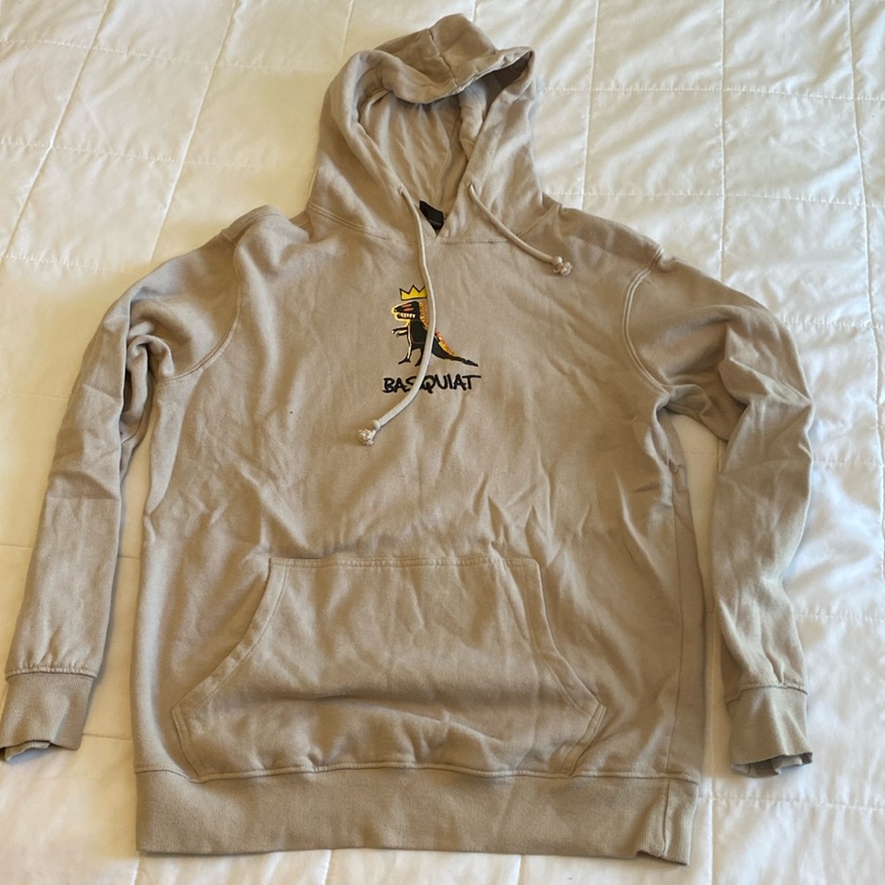 Basquiat Beige Hoodie